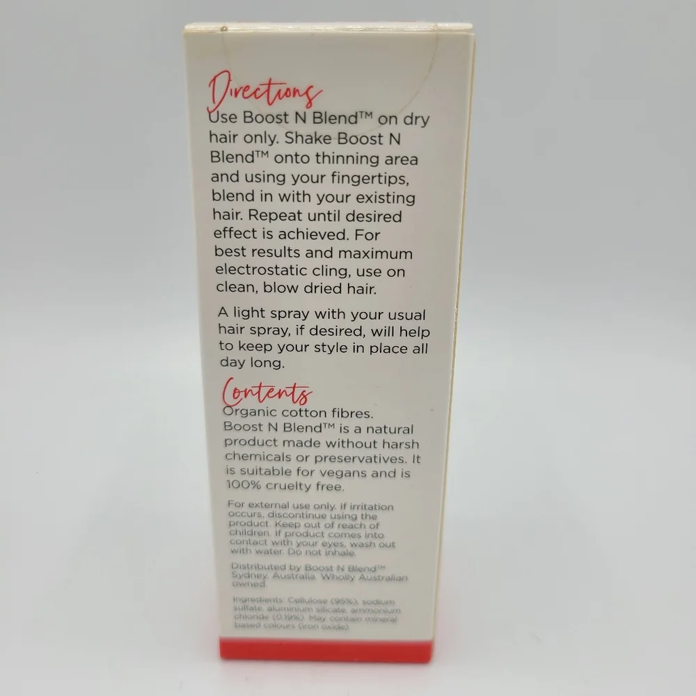 Boost N Blend Hair Volumizing Fibers Powder Lush Light Brown NEW